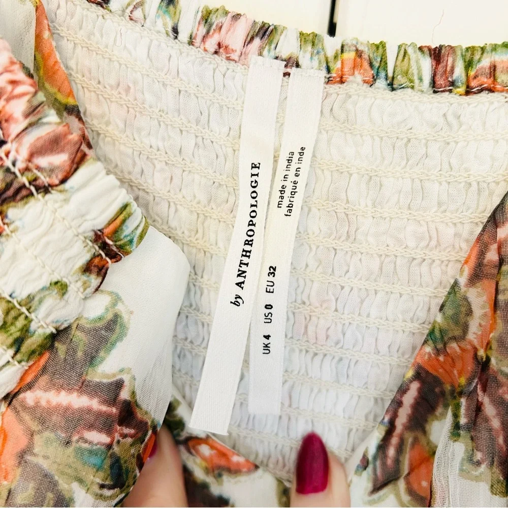 Anthropologie Virginia Maxi Dress 0 NWT $190 - Picture 7 of 10